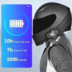 img 2 attached to 🎧 ILM Motorcycle Bluetooth Headset: Advanced 3 Riders Communication Intercom with LCD Display, 800M Range, and FM Radio - Perfect for Hard and Soft Cabel Mic Helmets!