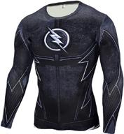 🦸 boost performance with super-hero series compression sports shirt: perfect base layer for running, fitness, and gym - men's edition logo