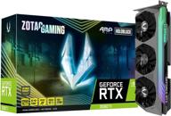 zotac gaming geforce rtx 3080 ti amp holo 12gb gddr6x 384-bit 19 gbps pcie 4.0 gaming graphics card holoblack logo