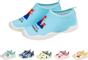 img 4 attached to Boys，Toddler Non Slip Barefoot Sports Outdoor Boys' Shoes for Outdoor
