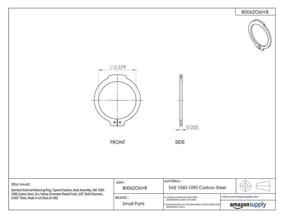 img 1 attached to Standard External Retaining Assembly 1060 1090