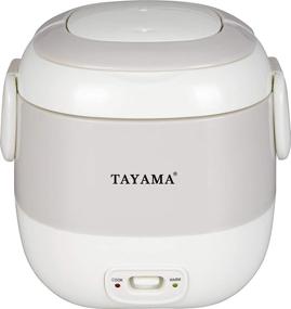 img 3 attached to 🍚 Tayama TMRC-03R Portable Mini Rice Cooker, White - 1.5 Cup Capacity