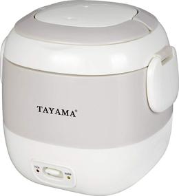 img 1 attached to 🍚 Tayama TMRC-03R Portable Mini Rice Cooker, White - 1.5 Cup Capacity