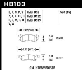 img 1 attached to 🦅 Hawk Performance HB103F.590 HPS Performance Ceramic Brake Pad: Беспрецедентная тормозная эффективность