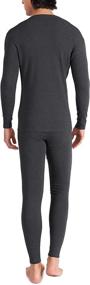 img 3 attached to 🧣 Cozy up in style with DAVID ARCHY Men's Soft Winter Warm Base Layer Set - Fleece Lined Thermal Long John