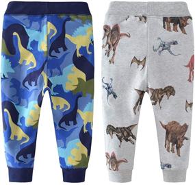 img 3 attached to 🦖 Elevens Kingdom Sweatpants: Stylish Drawstring Dinosaurs1 Boys' Clothing and Pants for Ultimate Comfort and Style