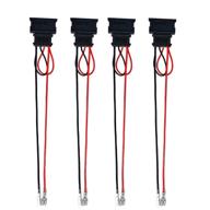 🔌 enhance your volkswagen audio experience with 4 pack speaker wire harness adapter replacement - vw jetta gli gti beetle golf passat polo speaker connector harness adapter logo