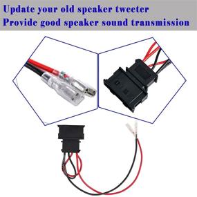 img 1 attached to 🔌 Enhance Your Volkswagen Audio Experience with 4 Pack Speaker Wire Harness Adapter Replacement - VW Jetta GLI GTI Beetle Golf Passat Polo Speaker Connector Harness Adapter