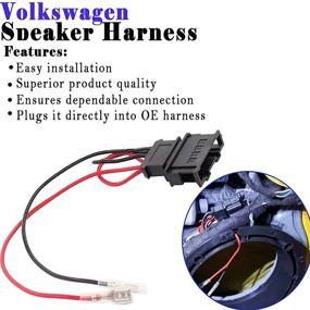 img 3 attached to 🔌 Enhance Your Volkswagen Audio Experience with 4 Pack Speaker Wire Harness Adapter Replacement - VW Jetta GLI GTI Beetle Golf Passat Polo Speaker Connector Harness Adapter