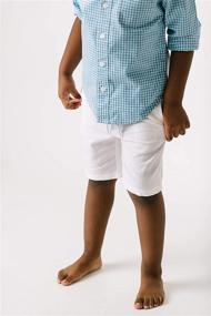 img 3 attached to Мальчики "Boys' Relaxed Linen Shorts" компании Hope & Henry