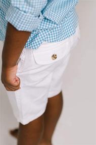 img 2 attached to Мальчики "Boys' Relaxed Linen Shorts" компании Hope & Henry