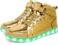 👟 stylish high top flashing charging luminous sneakers: men's fashion footwear! logo