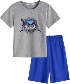 img 4 attached to Greatchy Summer Clothes Shorts T Shirt Boys' Clothing in Clothing Sets