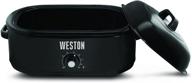 🖤 black 18 quart weston roaster oven (03-4000-w) логотип