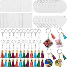 img 4 attached to Keychain Sublimation Keychains Colorful Decoration