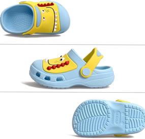 img 1 attached to 🦖 Discover the Adventure with JACKSHIBO Toddler Stranger Dinosaur Sandals for Boys
