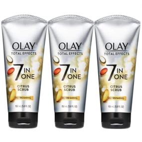 img 4 attached to 🍊 Pack of 3 Olay Total Effects Citrus Facial Cleanser and Scrub, 5.0 Ounces