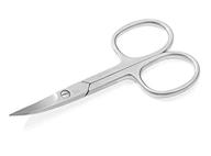 premium micro serrated inox stainless steel nail scissors: german crafted nail cutter. authentic solingen, germany manufacturing logo