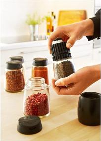 img 1 attached to 🌶️ IKEA 365+ Ihärdig Spice Mill, Black: Effortlessly Grind Spices for Rich Flavors