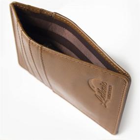 img 1 attached to 💼 Streamlined Lethnic Minimalist Wallet: Convenient Front Pocket Design