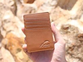 img 2 attached to 💼 Streamlined Lethnic Minimalist Wallet: Convenient Front Pocket Design