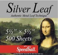 🖌️ enhance your artwork with speedball mona lisa composition metal leaf: silver, 500 sheets logo