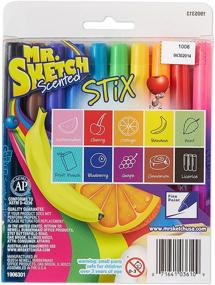 img 3 attached to 🖍️ 10-штук маркеров Mr. Sketch Scented Stix - различные цвета, тонкая кисть