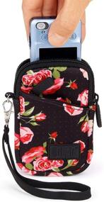 img 4 attached to 📷 USA GEAR Small Camera Case: Compact Digital Cameras Bag for Canon PowerShot, Nikon Coolpix A300, Sony Cybershot DSC-W830, and More - Floral Design - Fits 4.5 Inch Cameras