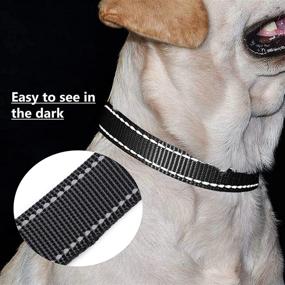 img 1 attached to 🐶 DEYACE Reflective Neoprene Quick Release Dog Collar with Metal Buckle: Thick, Comfort Padded Nylon for Safety and Comfort