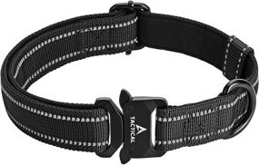 img 4 attached to 🐶 DEYACE Reflective Neoprene Quick Release Dog Collar with Metal Buckle: Thick, Comfort Padded Nylon for Safety and Comfort