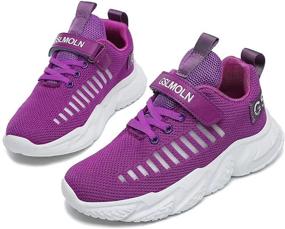 img 2 attached to 👟 Jakcuz Children Fashion Platform Sneakers for Boys and Girls: Ultra Lightweight, Breathable, Casual Gym Sport Walking Shoes