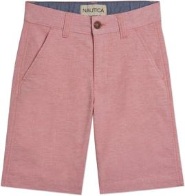 img 2 attached to 👖 Nautica Boys' Flat-Front Shorts for Optimal SEO