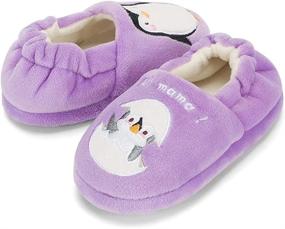 img 2 attached to 🐧 Boys' Penguin Bedroom Indoor Toddler Slippers - Shoes