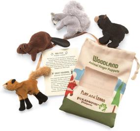 img 3 attached to 🐾 Folkmanis Woodland Finger Puppets for Animal Lovers