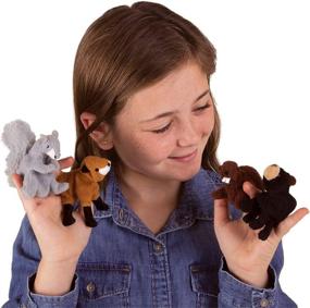 img 1 attached to 🐾 Folkmanis Woodland Finger Puppets for Animal Lovers