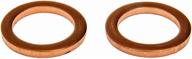 🔌 dorman 097-827cd copper drain plug gasket: perfect fit for american motors/ford/mercedes-benz models (pack of 3) logo