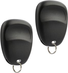 img 1 attached to 🚗 High-Quality Car Key Fob Keyless Entry Remote Set for Buick Rainier/Chevy Trailblazer/GMC Envoy/Isuzu Ascender/Oldsmobile Bravada (Part # 15008008 15008009) - Pack of 2