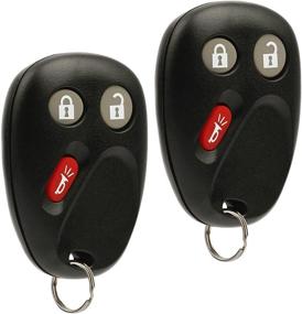 img 2 attached to 🚗 High-Quality Car Key Fob Keyless Entry Remote Set for Buick Rainier/Chevy Trailblazer/GMC Envoy/Isuzu Ascender/Oldsmobile Bravada (Part # 15008008 15008009) - Pack of 2