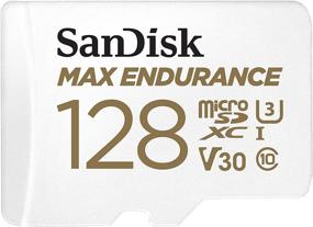 img 4 attached to 📷 SanDisk 128GB MAX Endurance MicroSDXC Карта с адаптером для домашних систем безопасности и автомобильных видеорегистраторов - Надежное и высокопроизводительное хранилище для записи 4K UHD - SDSQQVR-128G-GN6IA