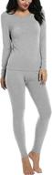 ❄️ ekouaer women's thermals thin long underwear set: ultra-soft lightweight long johns for maximum comfort and warmth logo