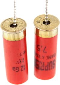 img 4 attached to 🔫 Enhance Your Decor with Authentic 12 Gauge Light or Fan Pulls, Set of 2 Replicated Shotgun Rounds, Proudly Made in the USA by LUCKY SHOT