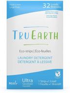 🌿 hypoallergenic, eco-friendly & biodegradable laundry detergent sheets for sensitive skin | tru earth eco-strips (32 loads, fresh linen) logo