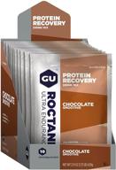 gu energy roctane ultra endurance protein recovery drink mix - chocolate smoothie (10 single-serving packets) logo