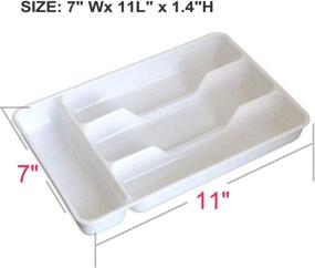 img 1 attached to Efficiently Organize Your Cutlery with LiangTing's Pack of 2 Small Silverware Trays