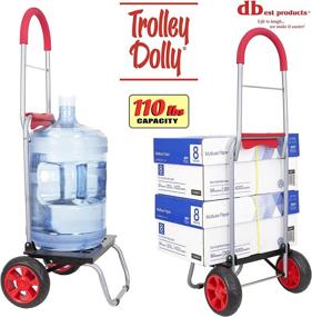 img 1 attached to Dbest Products Foldable Trolley for Convenient Shopping & Material Handling