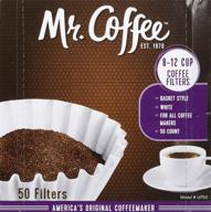 mr. coffee 8-12 cup coffee filters: 100 pack (2 x 50) for optimal brewing logo