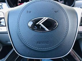 img 2 attached to 🛡️ Enhance & Protect: Full Package 7pc Vintage K Metal Skin Emblem Badge Overlay for Telluride 2020 2021 – Effortless Installation to Safeguard KIA Badges!