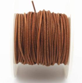 img 3 attached to 🔗 Genuine Jewelry Leather Cord: Glory Qin Soft Round Natural Leather Rope (1.5mm, 10 Yards)