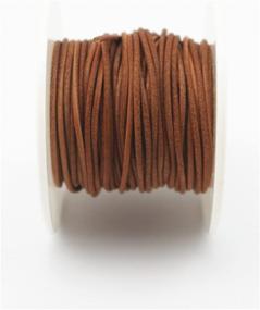 img 1 attached to Подлинная ювелирная кожаная шнурковая лента: Glory Qin мягкая круглая натуральная кожаная верёвка (1,5 мм, 10 ярдов)