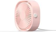 🌬️ esthepro usb desk fan: portable desktop table cooling fan with adjustable speeds, usb powered, strong & quiet wind – ideal for office, home, outdoor, car travel (pink) logo